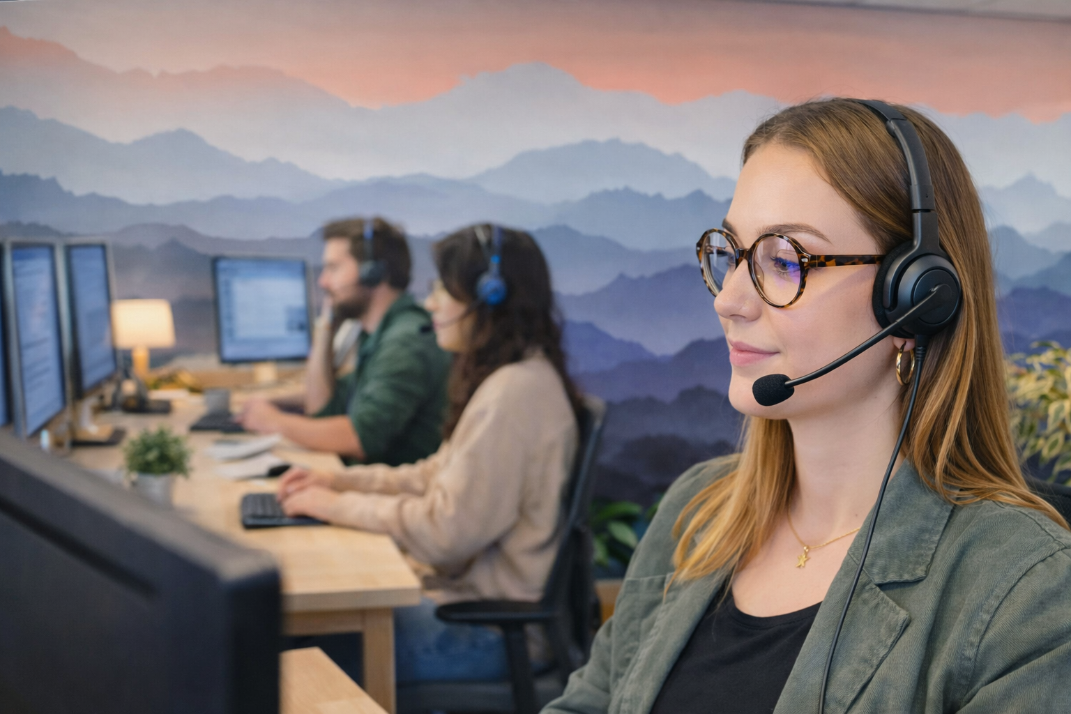 Équipe du service client KingKang au téléphone